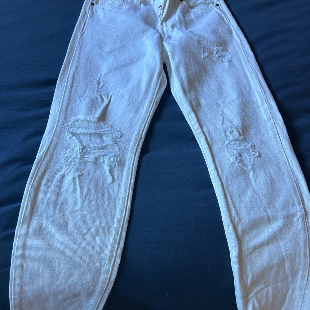 Levi's White Straight Leg Jeans New Without Tags